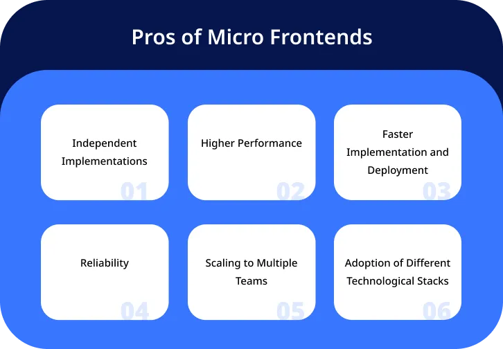 Pros of Micro Frontends