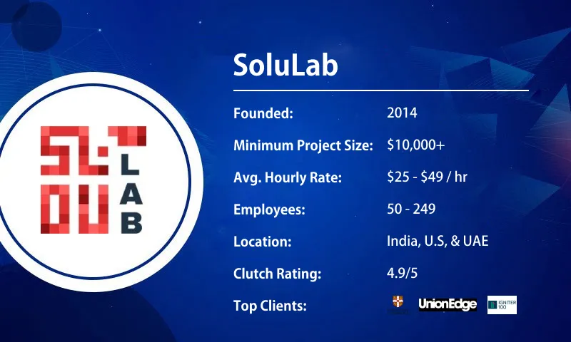 Mobile app development company in India- SoluLab